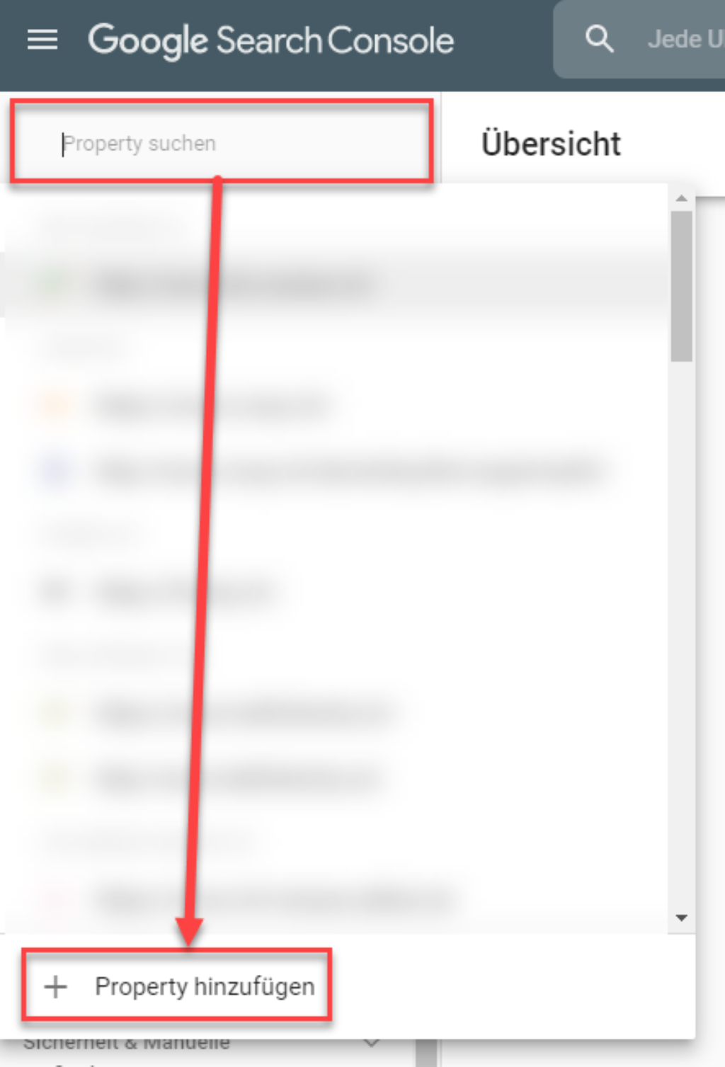 Google Search Console Account erstellen