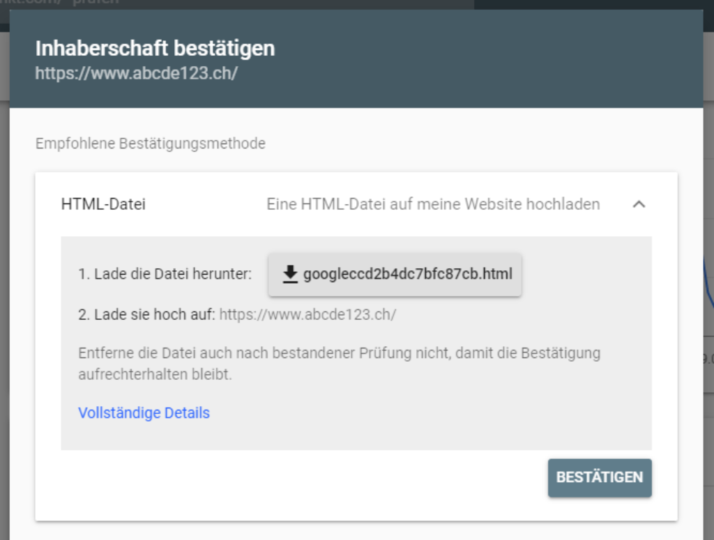 Google Search Console Account erstellen